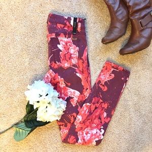 Else floral skinny jeans